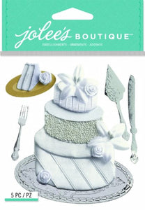 Jolee del boutique dimensional pegatinas, tarta de boda - Arteztik