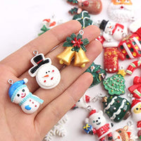 CINEE 32 piezas de resina de Navidad encantos mezclados de plata plana Cabujons Charms para Slime DIY Artesanía Scrapbooking - Arteztik
