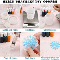 Moldes de resina de copo de nieve, moldes de fundición de silicona epoxi DIY Craft para hacer collar pendientes colgantes boda Navidad accesorios decoraciones, 11 piezas - Arteztik
