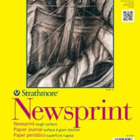 Strathmore (307-824) 300 Series - Bloc de papel de periódico, 24.0 x 36.1 in, 50 hojas - Arteztik