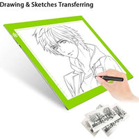 LITENERGY - Caja de luz LED de seguimiento A4, color rosa, ultrafina, ajustable, USB, para dibujo de tatuajes, streaming, bocetos, animación, estenciling - Arteztik