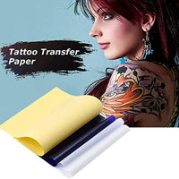 Xnuoyo - Papel de transferencia de tatuaje, 35 hojas de papel de plantilla de tatuaje de 4 capas, práctico y fácil de usar, papel de calco de carbono, accesorios especiales para tatuajes (tamaño A4) - Arteztik
