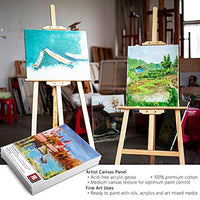 HappyHapi Paneles de lona de 16 unidades, 7.9 x 9.8 in en blanco para pintura, tableros de lona de calidad profesional sin ácidos, 100% algodón con núcleo de tablero reciclado - Arteztik
