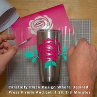 Frisco Craft - Cinta de papel de transferencia transparente para vinilo de plantilla, vinilo adhesivo para calcomanías, letreros, ventanas, pegatinas - Arteztik
