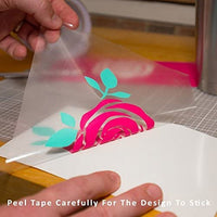 Frisco Craft - Rollo de cinta de transferencia de papel transparente para alineación perfecta de Silhouette Cameo, vinilo adhesivo Cricut para calcomanías (12 x 50 pies) - Arteztik