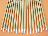18 pinceles chinos de caligrafía de 9.3 – 9.4 in de largo para cabra de pelo natural de bambú - Arteztik
