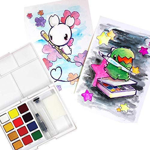  Sakura Koi Watercolor Sets - Juego de pintura de acuarela de  alta calidad, 12 colores, tubos de 0.2 fl oz : Arte y Manualidades