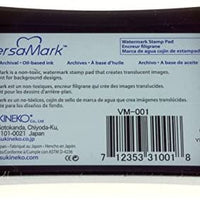 Tsukineko VM000001 almohadilla de tinta de tamaño completo VersaMark de Pigmento de 3 pulgadas x 2 Pulgadas, transparente - Arteztik