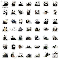 DOFE 50 pegatinas con diseño de panda, resistentes al agua, pegatinas láser para coche, 50 unidades, pegatinas para ordenador portátil, motocicleta bicicleta equipaje, parches de graffiti para adolescentes (50 unidades Lovely Panda) - Arteztik
