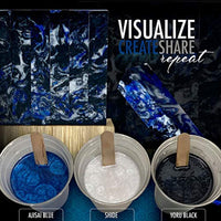 Pigmento en polvo de mica "Angel Blue" (1.76 oz o 50 gr) multiusos para manualidades y manualidades, aditivo | carpintería, epoxi, resina, bombas de baño naturales, pintura, jabón, esmalte de uñas, bálsamo de labios - Arteztik
