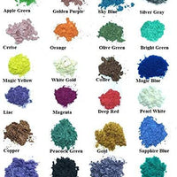 Mica Pigmento Polvo para Jabón Cosméticos Resina Colorante Colorante Nail Art - 24 colors0.18 oz - Arteztik