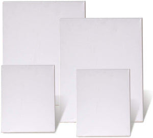 Juego de 6 lienzos en blanco con doble imprimación preestirados para pintura acrílica al óleo - Arteztik