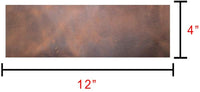 Ocultar y beber, rectángulos de cuero rústico (4 x 12 pulgadas) Juego de 3 piezas para manualidades/herramientas/taller de pasatiempos, peso pesado (0.063 – 0.071 in). - Arteztik
