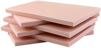 Oopsu - Lote de 6 bloques de goma para sellos de goma, color rosa pálido, para sellos, manualidades y proyectos de manualidades - Arteztik

