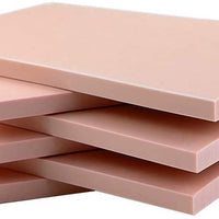 Oopsu - Lote de 6 bloques de goma para sellos de goma, color rosa pálido, para sellos, manualidades y proyectos de manualidades - Arteztik