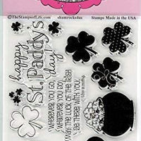 Los sellos de la vida shamrocks4us sellos transparentes para tarjetas y álbumes de recortes (4 x 6 inch hoja) por Stephanie Barnard – día de San Patricio y tréboles - Arteztik