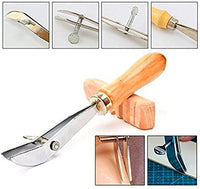 Yang Yao - Kit de herramientas de punzonado de cuero, 18 piezas de costura de trabajo de costura de trabajo de costura de la silla de montar Groover de cuero artesanía DIY herramienta - Arteztik
