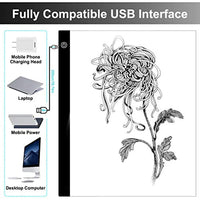 Caja de luz LED de dibujo Pad – A3 ultra delgada portátil USB Cable Regulable Brillo de la Pintura de la Junta para Artistas Dibujo Dibujo Dibujo Animación de Rayos X Vista - Arteztik