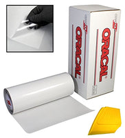 Rollo de cinta de papel de transferencia transparente Oracal con rasqueta de detalles amarillos duros - Arteztik
