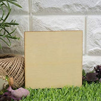 Recortes cuadrados de madera para manualidades, cuadrados de madera (4 x 4 pulgadas, 36 piezas) - Arteztik