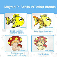 MayMoi Washable Tempera Paint Sticks | Non-Toxic, Quick Drying & No Mess Paint Sticks for Kids (12 Bright Colors, 6g) - Arteztik
