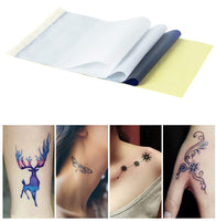 GSHLLO - 10 plantillas de papel de transferencia de tatuajes de 4 capas, papel de calco, accesorios para suministros de tatuajes - Arteztik
