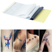 GSHLLO - 10 plantillas de papel de transferencia de tatuajes de 4 capas, papel de calco, accesorios para suministros de tatuajes - Arteztik