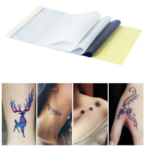 GSHLLO - 10 plantillas de papel de transferencia de tatuajes de 4 capas, papel de calco, accesorios para suministros de tatuajes - Arteztik
