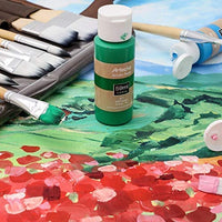 PROMOTCK - Juego de pintura acrílica, 18 (2 fl oz/2.0 fl oz), varios  colores de acabado mate para pintura, dibujo y suministros de arte, pintura