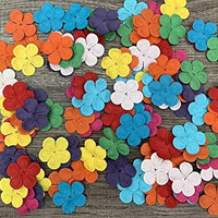 100 piezas de parches de flores de 0.984 x 0.984 in de papel de morera para álbumes de recortes, para bodas, muñecos de la casa, tarjetas de papel mini flores producto de Tailandia. - Arteztik
