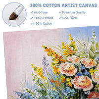 Paneles de lona – 5.0 x 7.0 in/16 unidades de tablas de lienzo para pintura al óleo y acrílica, 100% algodón - Arteztik
