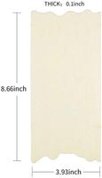 Newbested - Paquete de 24 placas de madera sin terminar, rectangulares con bordes jagged para manualidades, bricolaje, rústico, decorativo, placa de puerta (8.86 x 3.94 x 0.1 pulgadas) - Arteztik
