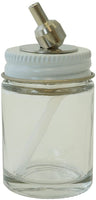 Paasche 1-Ounce Botella de vidrio Asamblea para VL, Mil, Si y TS aerógrafo - Arteztik
