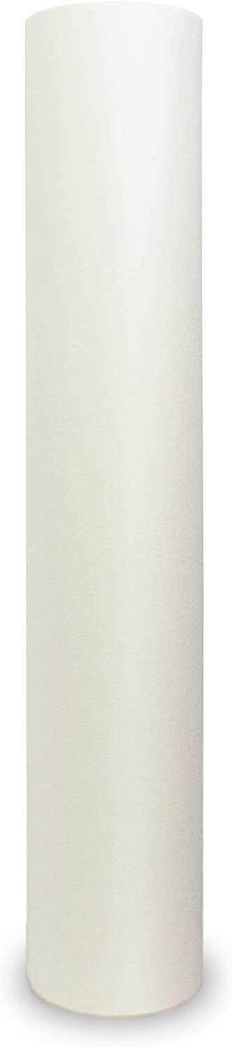 ALVIN 55W-A Rollo de papel ligero de rastreo, blanco, adecuado con tinta, carbón, punta de fieltro, para bocetos o detalles, 12 pulgadas, 20 yardas, núcleo de 1 pulgada