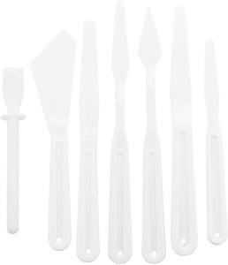 NX Garden - Juego de 7 cuchillos de plástico para pintura al óleo - Arteztik