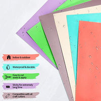 Paquete de hojas de vinilo adhesivas, 12.0 x 12.0 in, ultra mate, paquete de vinilo autoadhesivo permanente en 6 colores para Cricut y Cameo (con 1 papel de transferencia) - Arteztik
