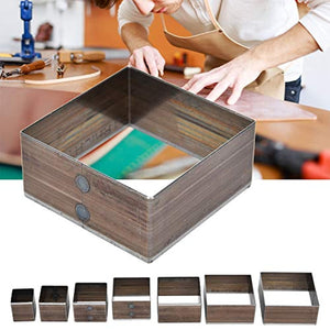 7 moldes de piel para perforación de 0.787-1.969 in, un agujero, huecos, cuadrados, herramienta de bricolaje para hacer bolsas, cinturones, billeteras. - Arteztik