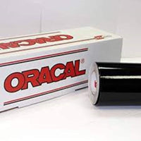 Oracal 651 vinilo brillante permanente de 12 pulgadas x 6 pies - Negro