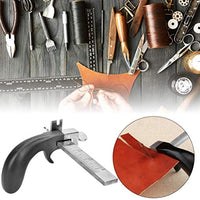 Cortador de correa de cuero profesional, herramienta de corte manual con mango de aluminio para manualidades de cuero - Arteztik
