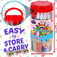 FunzBo Arts and Crafts Supplies for Kids - Craft Art Supply Kit for Toddlers Age 4 5 6 7 8 9 - All in One D.I.Y. Crafting Collage Arts Set for Kids (X-Large) - Arteztik