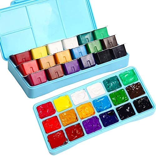 HIMI juego de pintura gouache, 56 colores x 30 ml/1 oz con estuche de  transporte portátil, copa de gelatina, no tóxico, para lienzo : :  Hogar y cocina