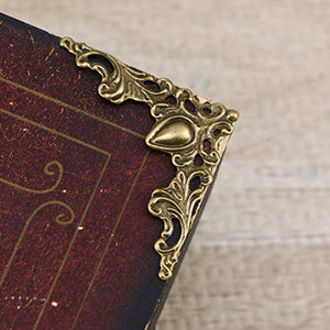 WINOMO 24 piezas Vintage libro de metal protector de esquina caja libro de álbum de recortes esquina decorativo Protector Cover (bronce antiguo) - Arteztik