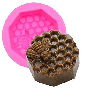 Paquete de 2 moldes de silicona para abejas de cerveza de abeja para manualidades en 3D, velas de cera de abeja, artcrafts, moldes de arcilla de polímero - Arteztik