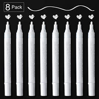 Bolígrafos de pintura acrílica negra – Paquete de 8 rotuladores de pintura negra, bolígrafos de pintura acrílica para pintura de roca, madera, metal, metal, cerámica, graffiti, papel, dibujo, calabazas de plástico, juegos de pintura acrílica a base de agu - Arteztik
