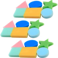 Esponjas de pintura con forma geométrica para manualidades, manualidades, pintura, tarjetas, dibujos, manualidades, 18 unidades - Arteztik
