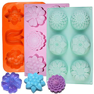 Molde Silicona 6 Jabón Flores Pastelería Galletas Cupcakes | Cuotas Sin