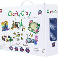 Crafty - Kit de modelado seco al aire para niños, arcilla de varios colores, 27 herramientas de moldeo y accesorios, no grasoso y autosecado, juego de arte completo para niños con 120 proyectos - Arteztik