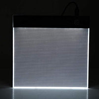 FTVOGUE - Caja de luz ajustable con luz LED para rastreo, tamaño A5, con función de memoria, tableta y cable USB - Arteztik
