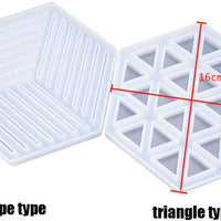 2 moldes de resina de silicona hexagonal, para moldes de resina epoxi para moldes de casting cuadrados, rectangulares, elipse y posavasos de corazón. - Arteztik
