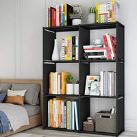 Suoernuo - Estantería de almacenamiento para libros, 6 cubos, almacenamiento en armario, estante para salón, dormitorio, oficina, estanterías para libros, ropa, juguetes, zapatos, artes - Arteztik
